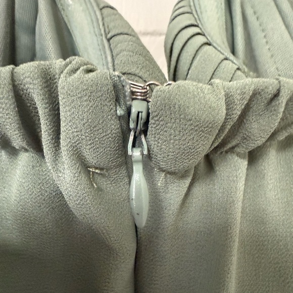 NWT Lulu’s Sage Brush Green Strapless Front Split Bridesmaid Prom Dress Medium - Picture 11 of 16
